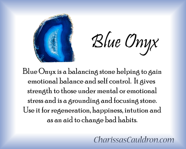 Blue Onyx Crystal Essence